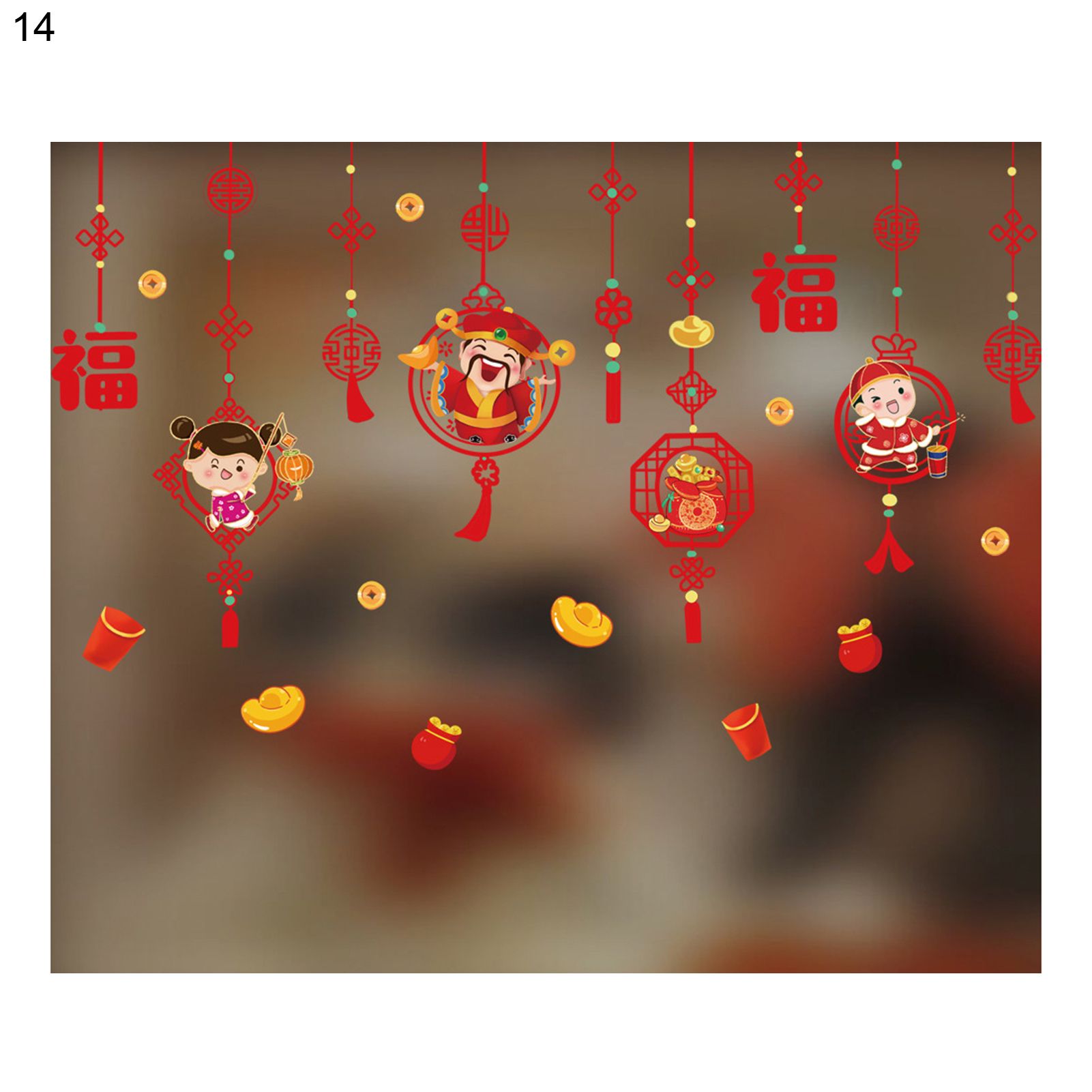 Sticker Wide Application 2022 Waterproof Festive Touch Shopwindow Sticker