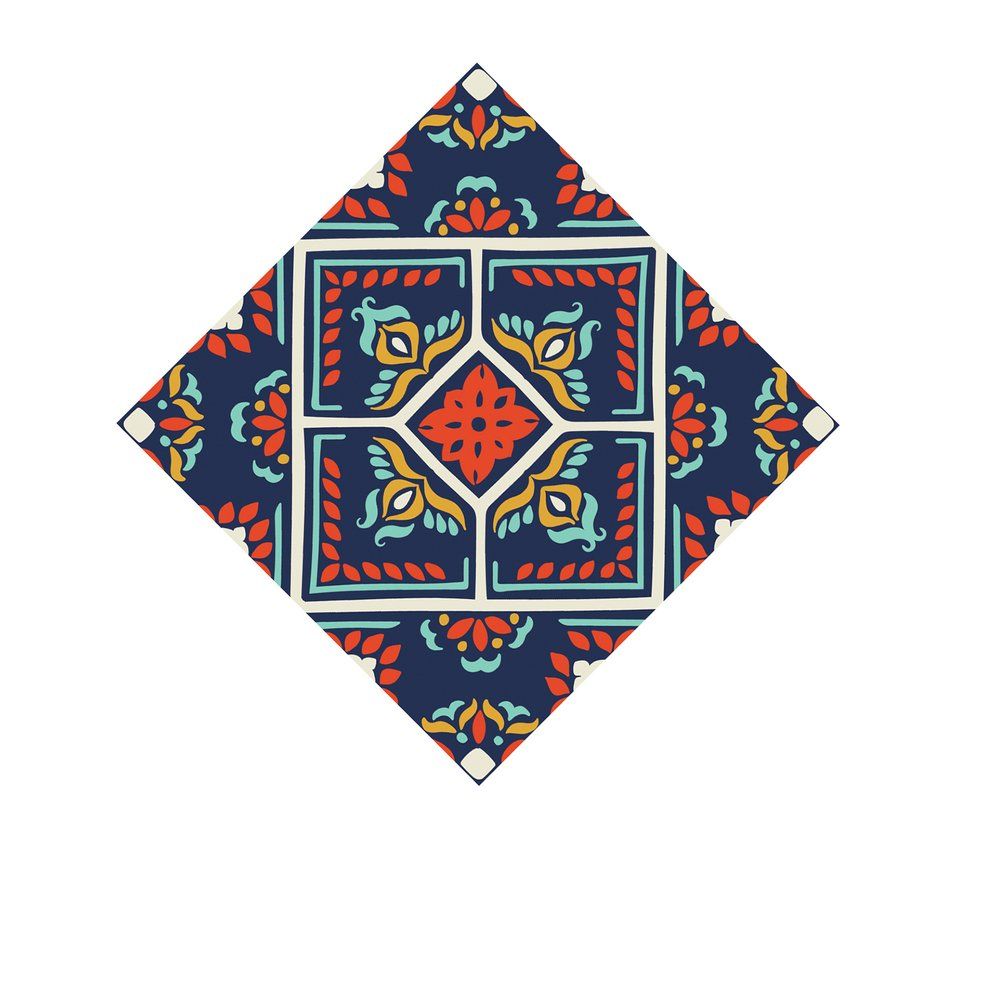 Decor Tile Stickers Simulation Tile Stickers Fashion Tile Stickers Home611-white