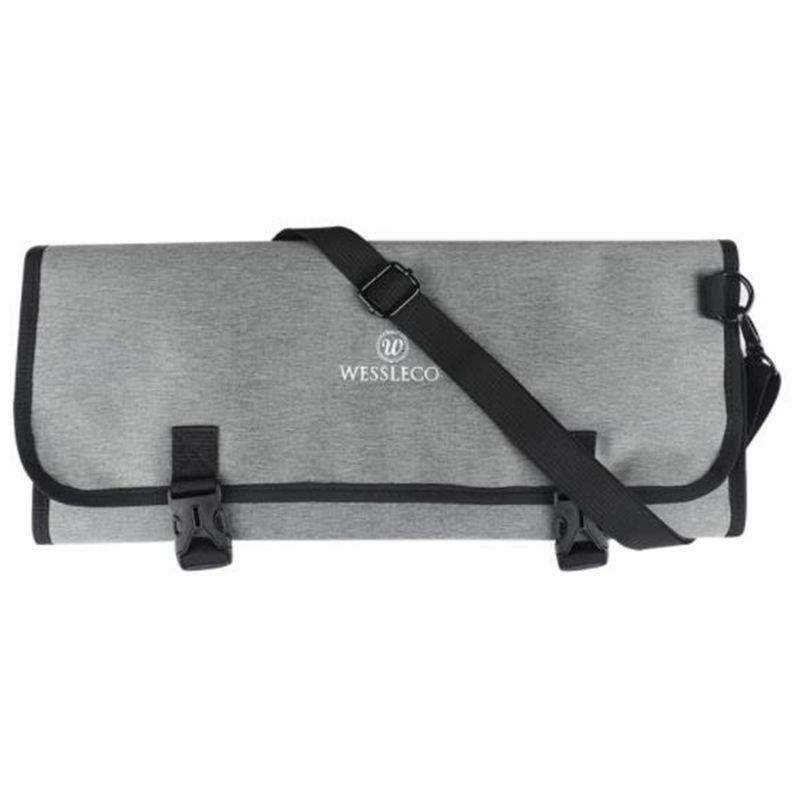 WESSLECO Chef  Bag Roll Bag Carry Case Bag Kitchen Cooking Portable Durable Storage Pockets