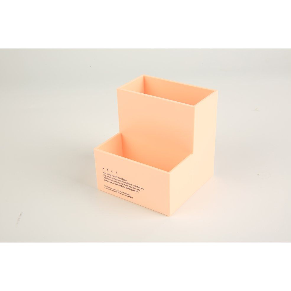 Two Compartment Storage Box Desktop Storage Pen Holder Office Fashion