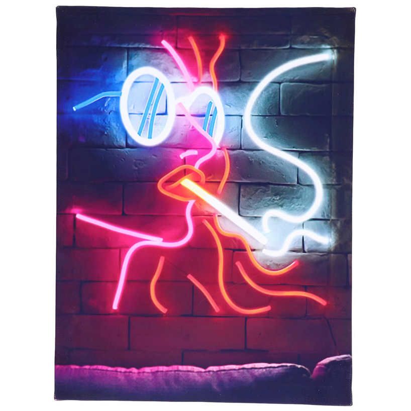 Retro Hanging Painting Waterproof Wall Art Canvas Tasteful Versatile for Office Cafe