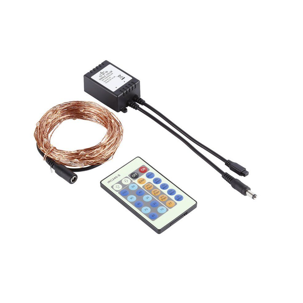 100LED 10m Light String Plug + LED Controller ChristGarden Decoration