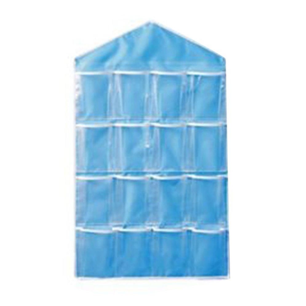 LALA 16 Pockets Clear Over Door Hanging Bag Hanger Storage Tidy Organizer For Home