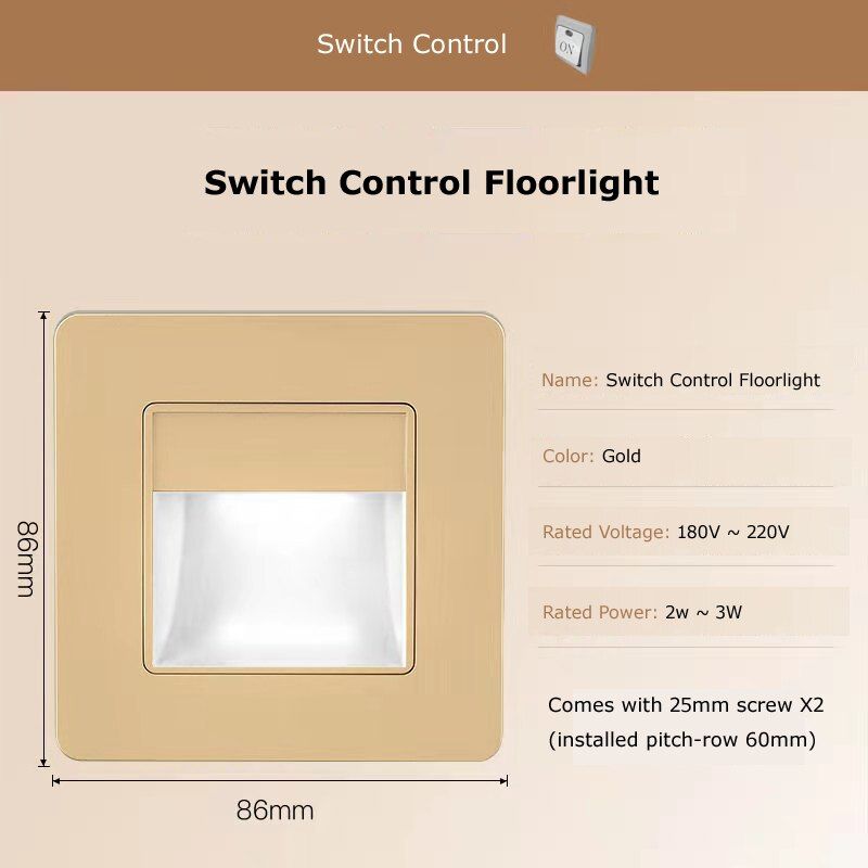 Recessed Led Wall Lamp PIR Motion Sensor Stair Case Light AC180-260V Step Lamp Corridor Lighting Indoor Wall Lighting