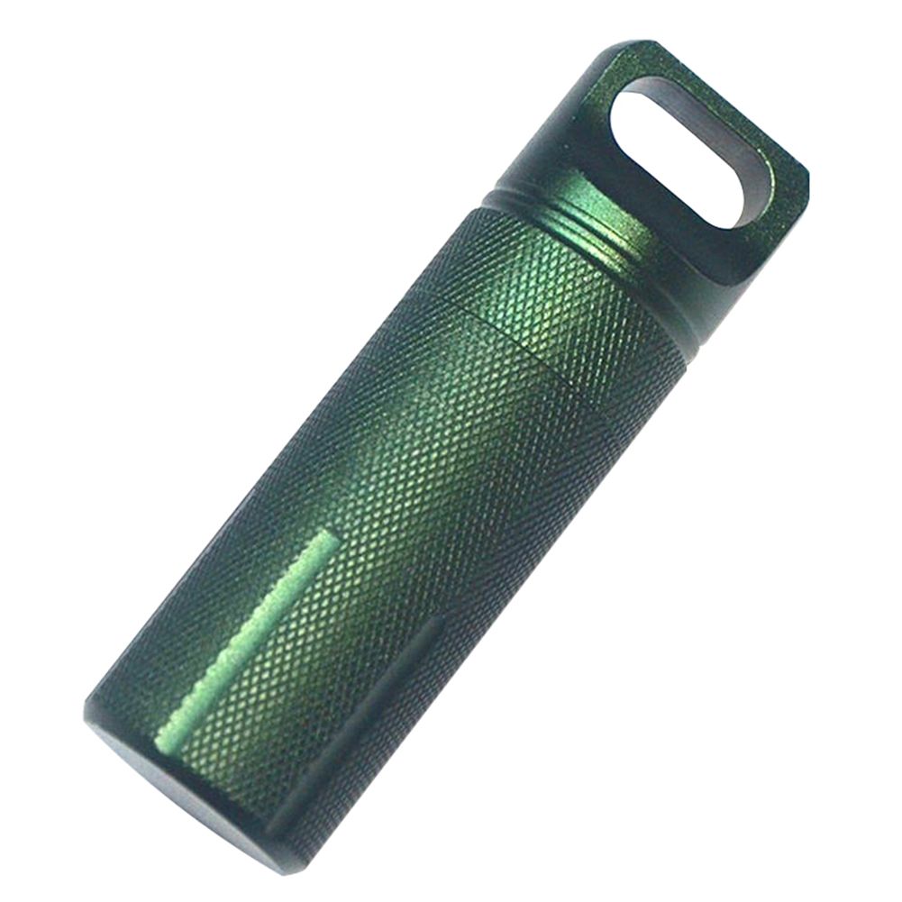 Outdoor Aluminium Alloy Waterproof Medicine Storage Bottle Capsule Container