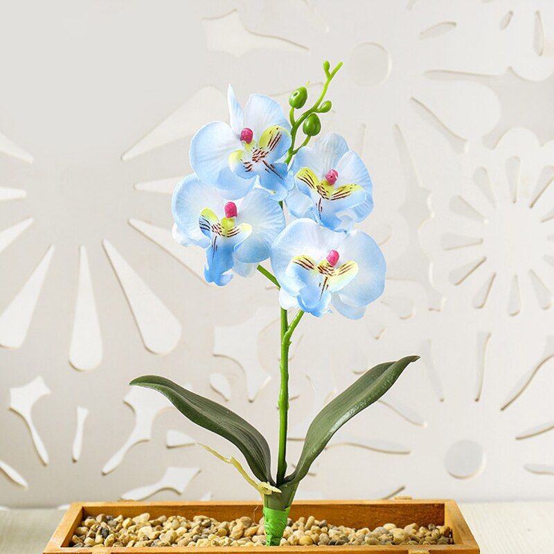 Artificial Mini Simulation Butterfly Orchid Flowers 3D Bundle Fake Flowers For DIY Home Wedding Patry Phalaenopsis Decoration