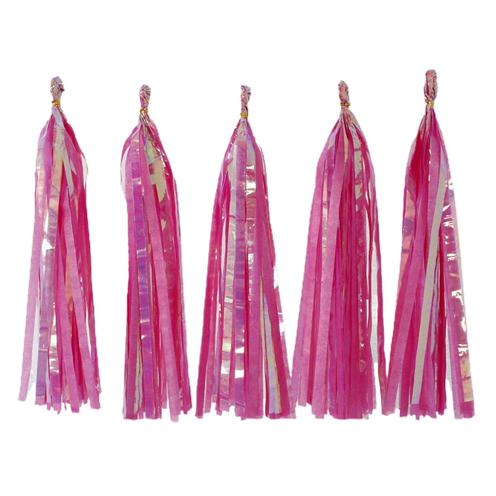 Birthday Party Banner Delicate Glossy Paper Tassels Garland