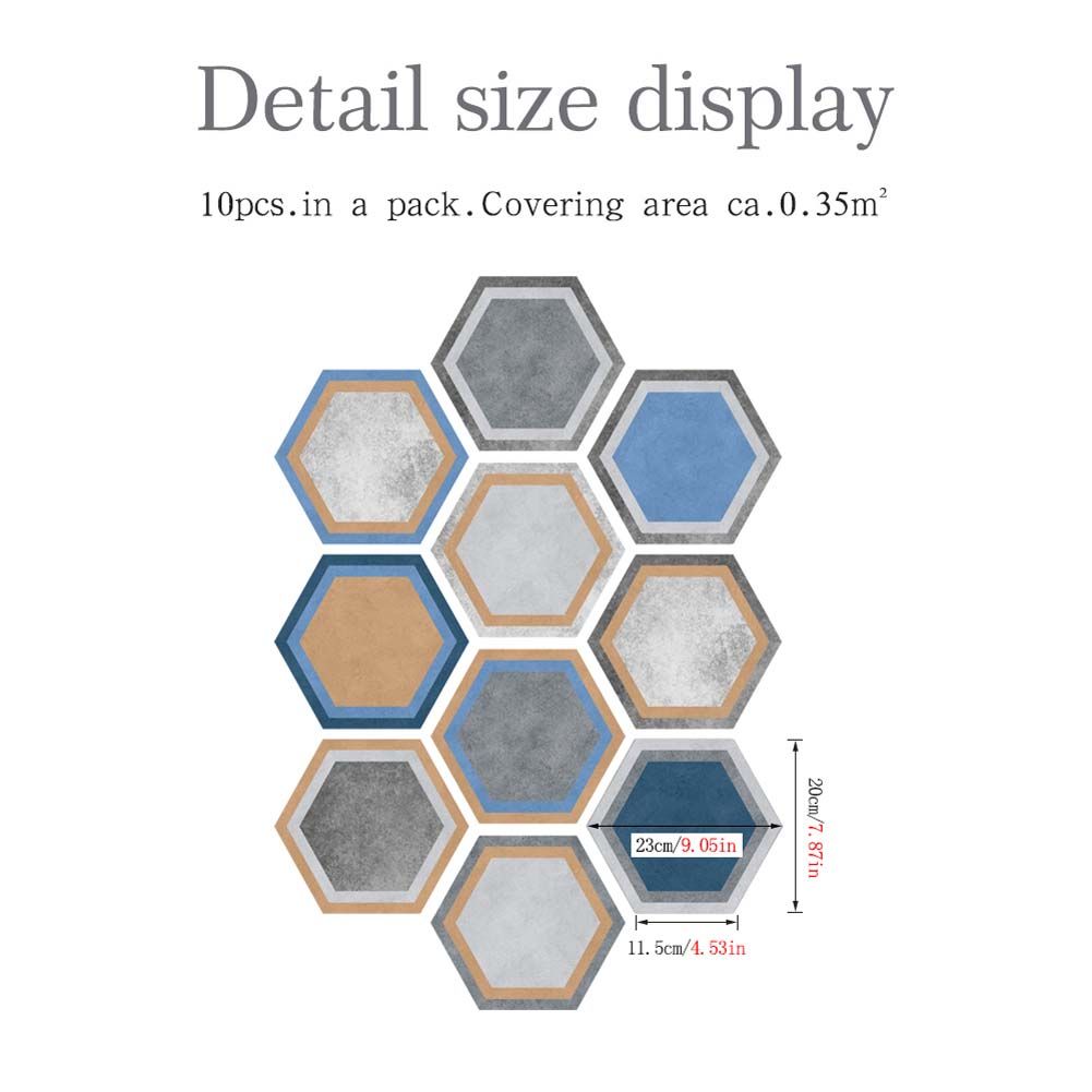 Yfashion agon Floor Sticker Self-adhesive Antiskid Wear Resistant Wall Sticker Decoration