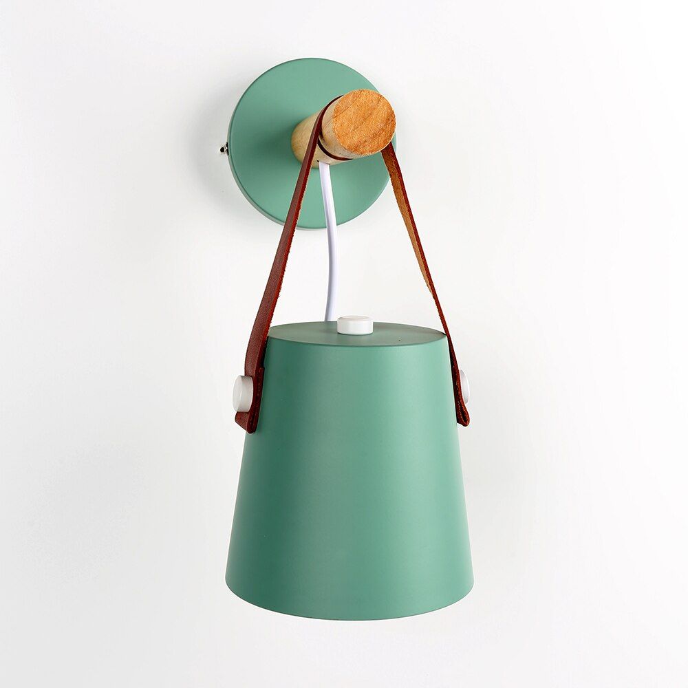 Wooden Wall Lamp Interior Light Fixture For Home Sconce Interior Lighting Living Room Nordic Modern Bed Wall Lamps With Wire E27