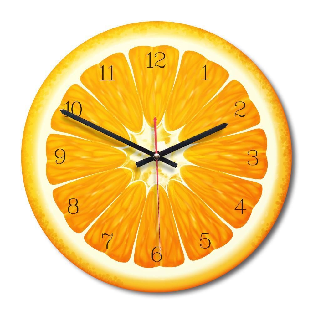 12Inches Fruit Pattern Wall Clock for Home Living Room Bedroom Decor