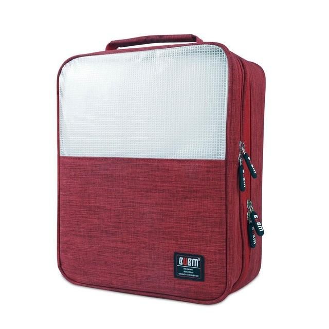 Laundry Shoe Travel Pouch Waterproof Nylon Tote Zipper Storage Bag Organizer