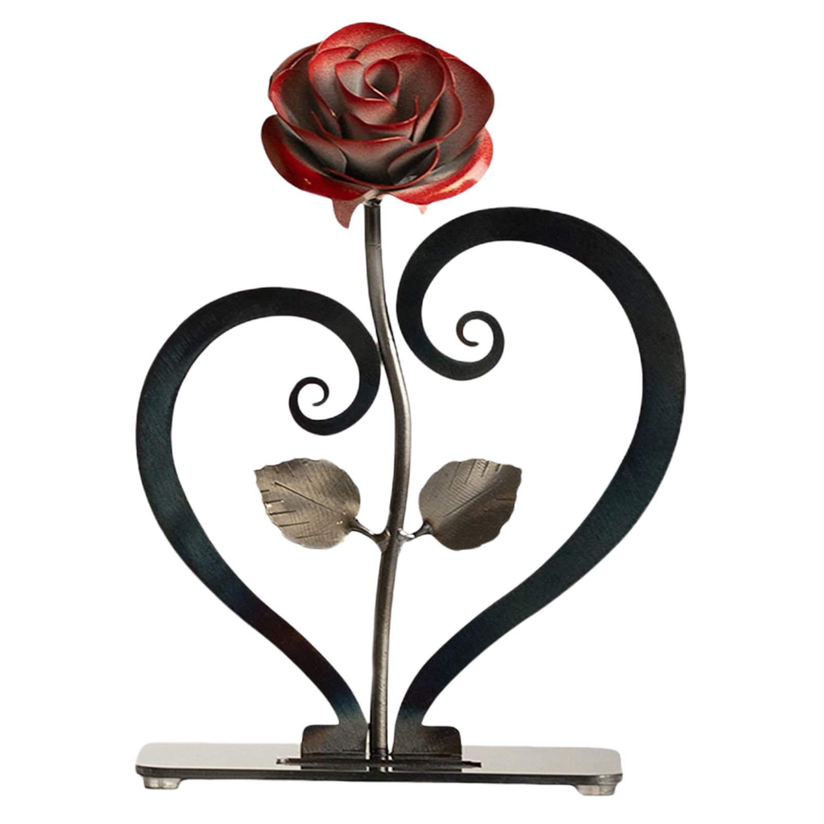 Desk Statue Decor Wide Application Aesthetic Rose Shape Desk Statue Decor