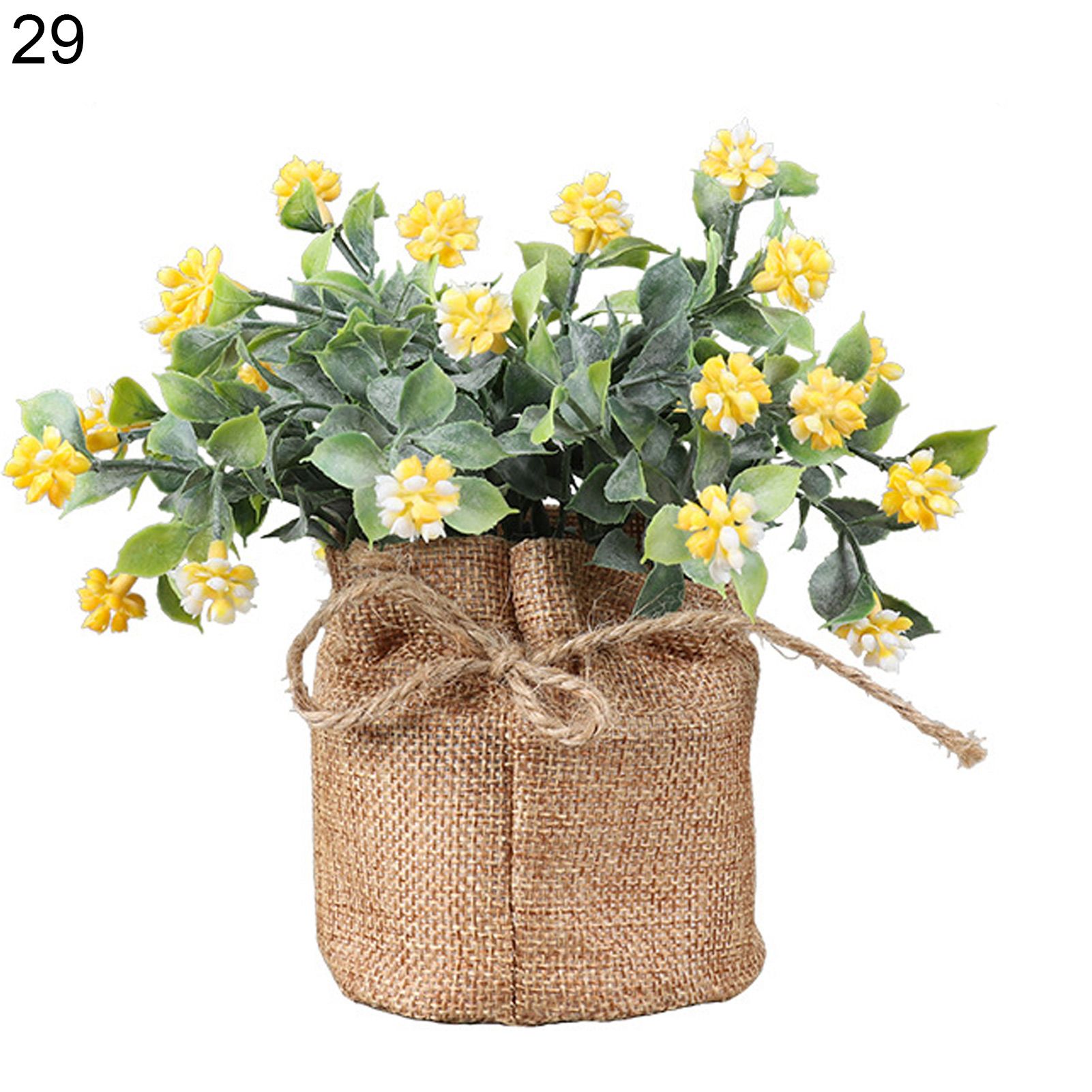 Fake Potted Anti-fading Linen Bag Fake Potted Decor