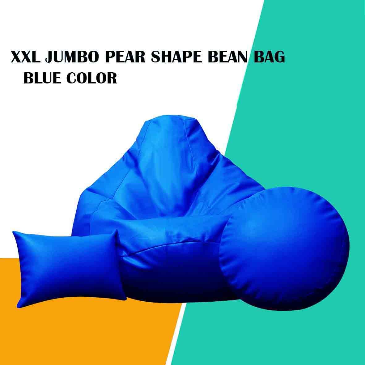 XXL Jumbo Bean Bag- Premium Combo (Blue Color)