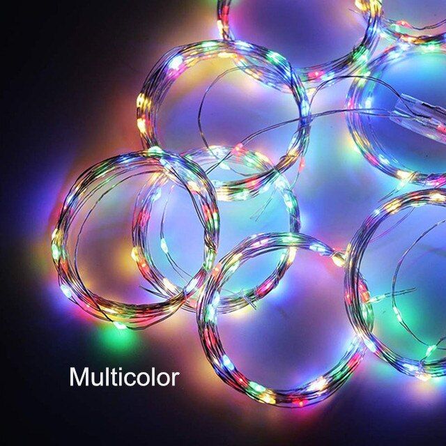 3M Garland Curtain Lamp for Window LED Fairy String Lights with Remote Control USB New Year Christmas Holiday Home Decoration--Blue--3M X 2M