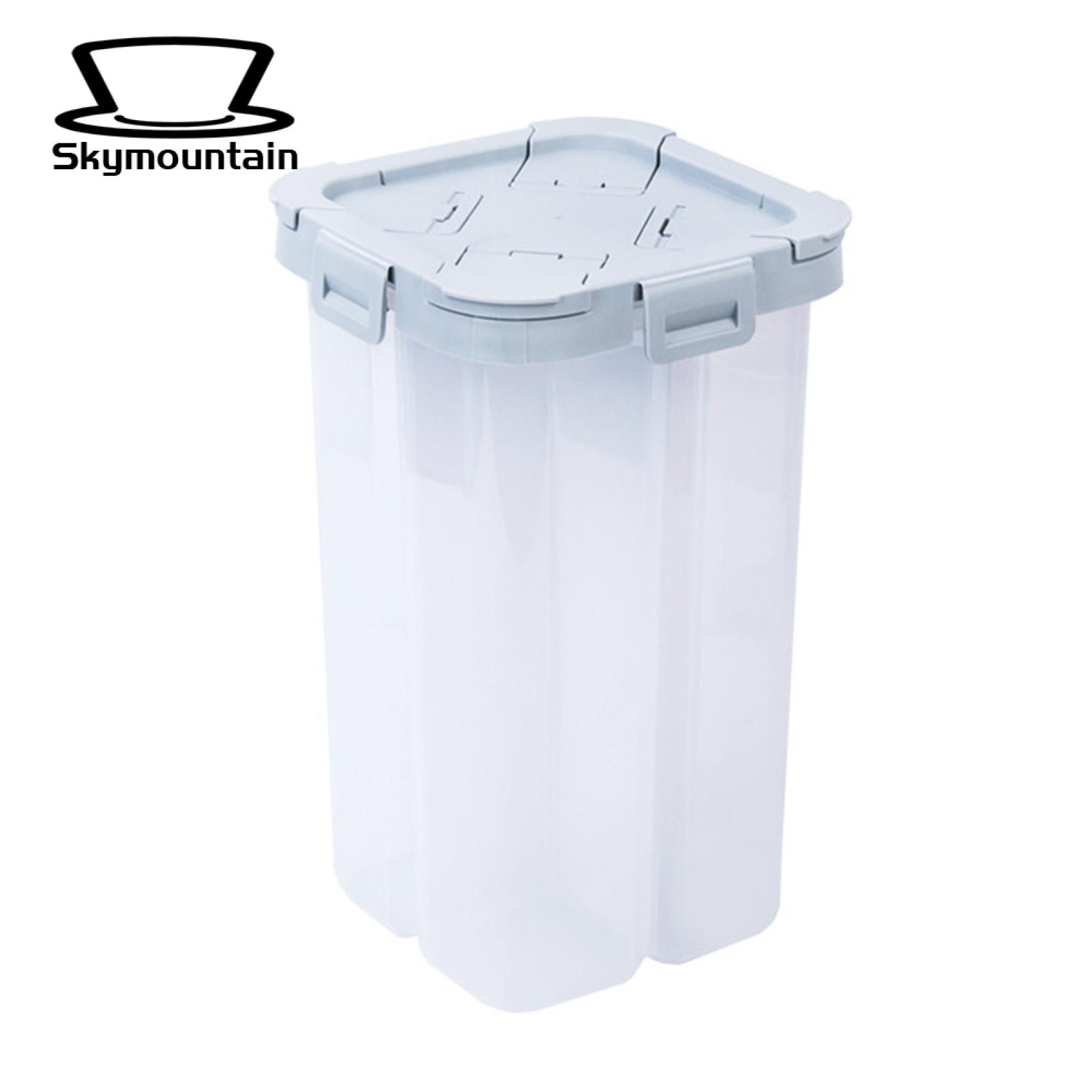 Grain Tank Dust-proof One Hand Operation Multi-compartment Rice Container