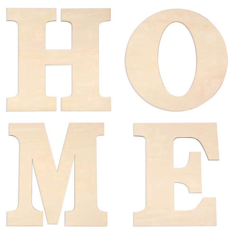 Wooden Handicraft Letters Unfinished Wooden Letters Large Home for Home DIY Wall Decoration