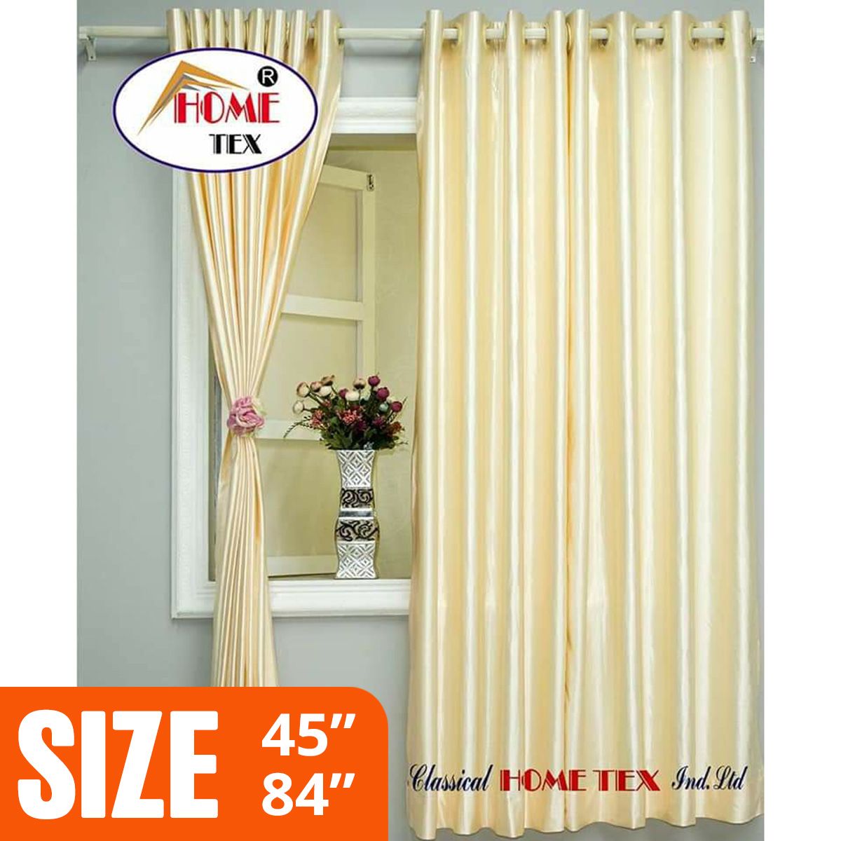 Synthetic Curtain - Cream পর্দা