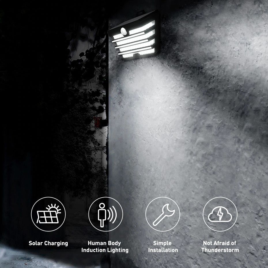 Baseus Solar and waterproof Outdoor LED Light with PIR Motion Sensor feature.