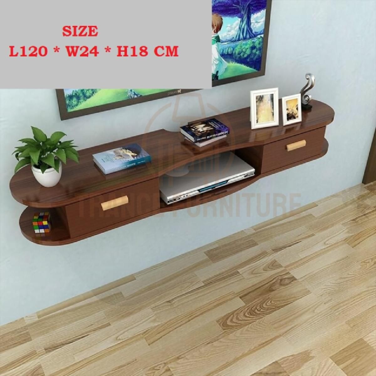 Paraphernalia Holder Set-Top Box Stand Wall Mounted TV Unit Wi-Fi Router Storage Box Socket Blocking Rack