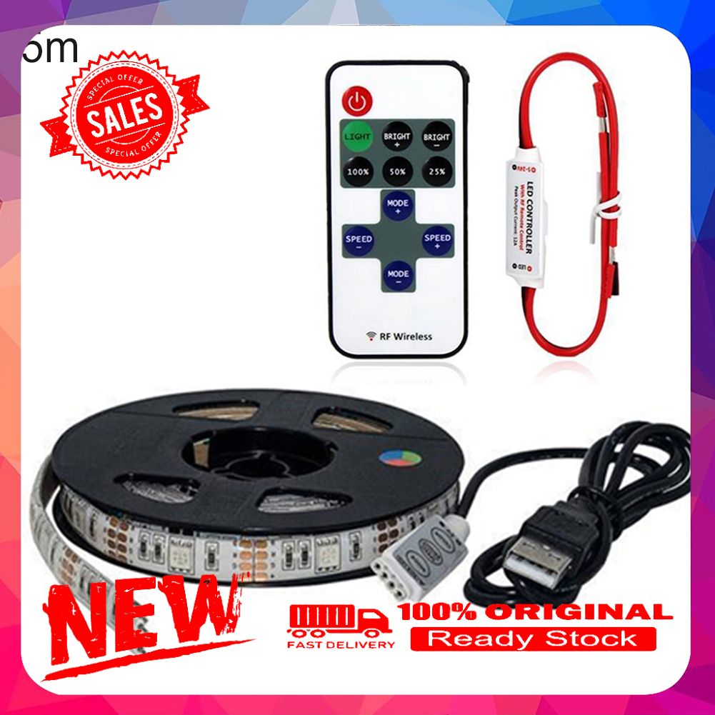 RGB Color Waterproof Remote Control LED Strip Lights Home Decor Lighting Kit