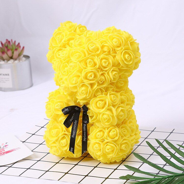 Wholesale Big Teddy Rose Bear With Box Luxurious Bear Of Roses Bear Flowers Artificial Christmas Valentine Gift Dropshipping