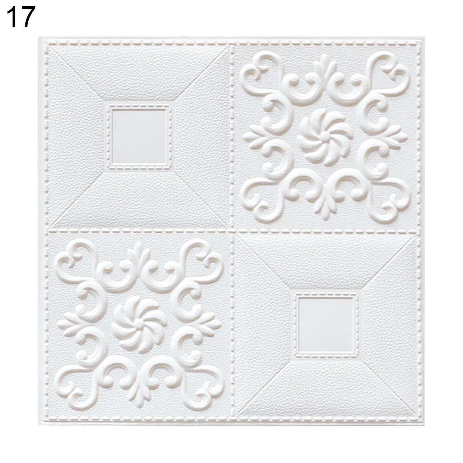 Wall Decal Easy to Peel Waterproof XPE 14 x 14 Inch Brick Textured Wall Sticker for Living Room