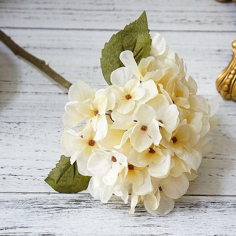 Artificial Silk hydrangea flowers diy gifts wedding christmas decor for home fake flowers plastic household products Rattan