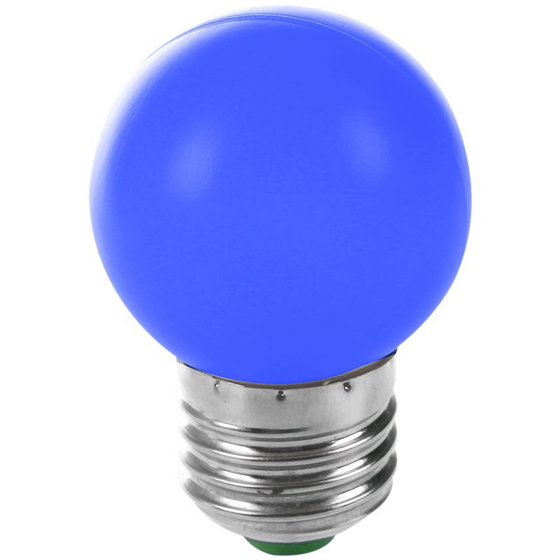 E27 LED Light Warm Blue Bulb Plastic Bulb (0.5W Power, Blue)