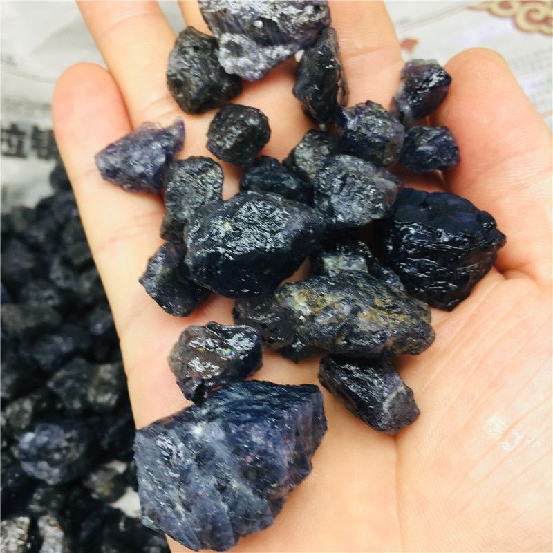 Natural rough cordierite and mineral reiki treatment crystal sapphire primary gem specimens, used for making jewelry