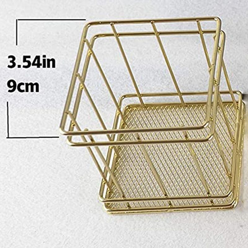 Gold Color, Multi-Purpose Metal Storage Kit, Household Storage Box, Office Storage Tool, Cosmetic Storage