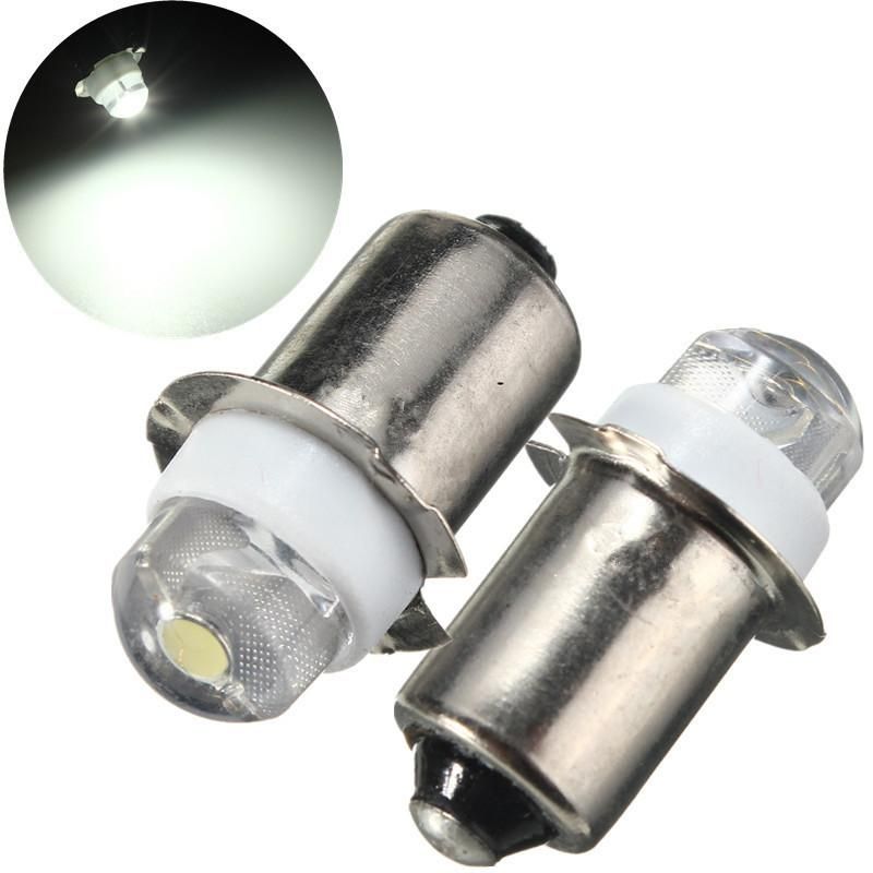 P13.5S PR2 Pure White Led FlashLight Bulb High Brightness Work Lamp 4.5V - intl