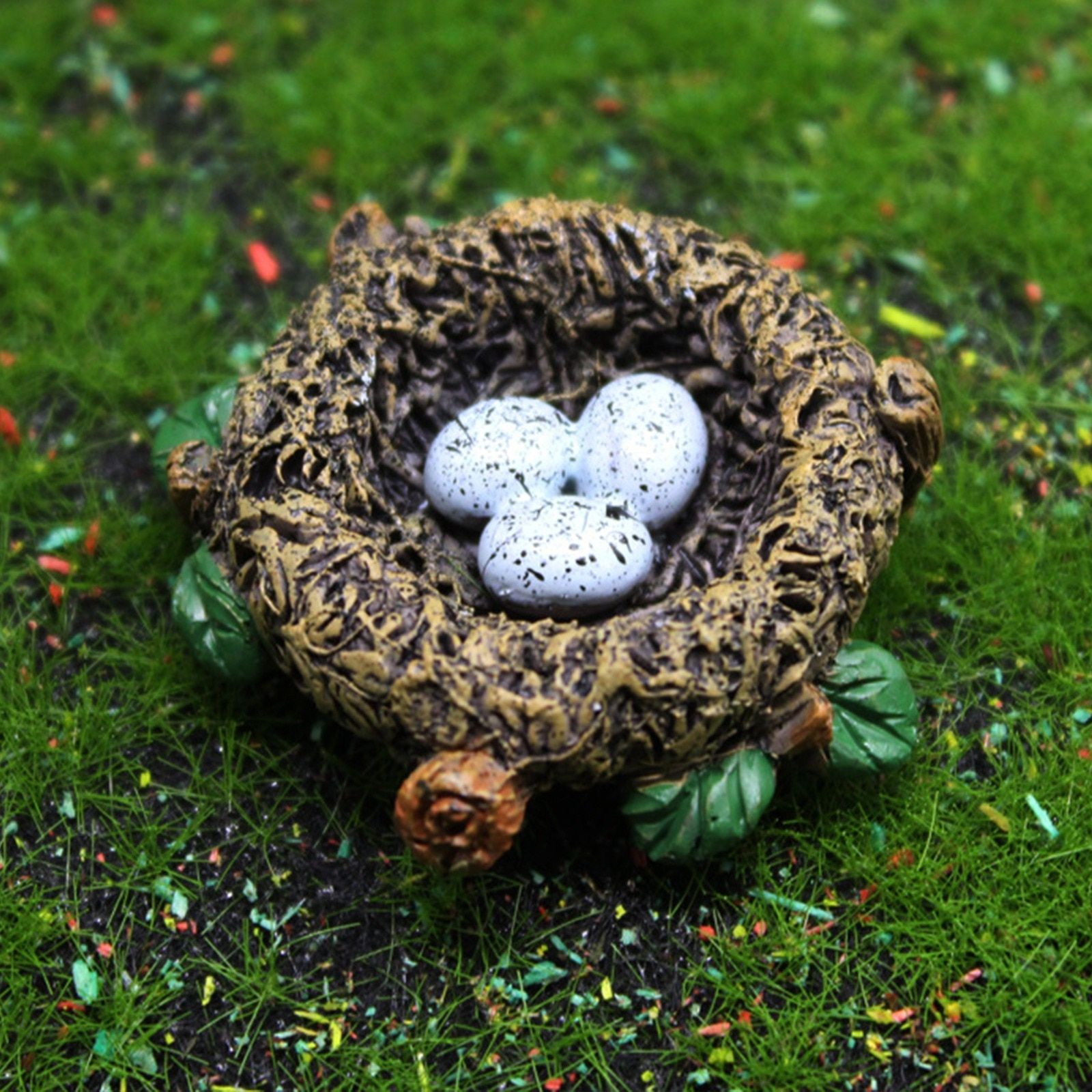 Resin Cute Simulation Little   Model Home Ornament Bird Egg Figurine Miniature Crafts Garden DIY Accessories Hot