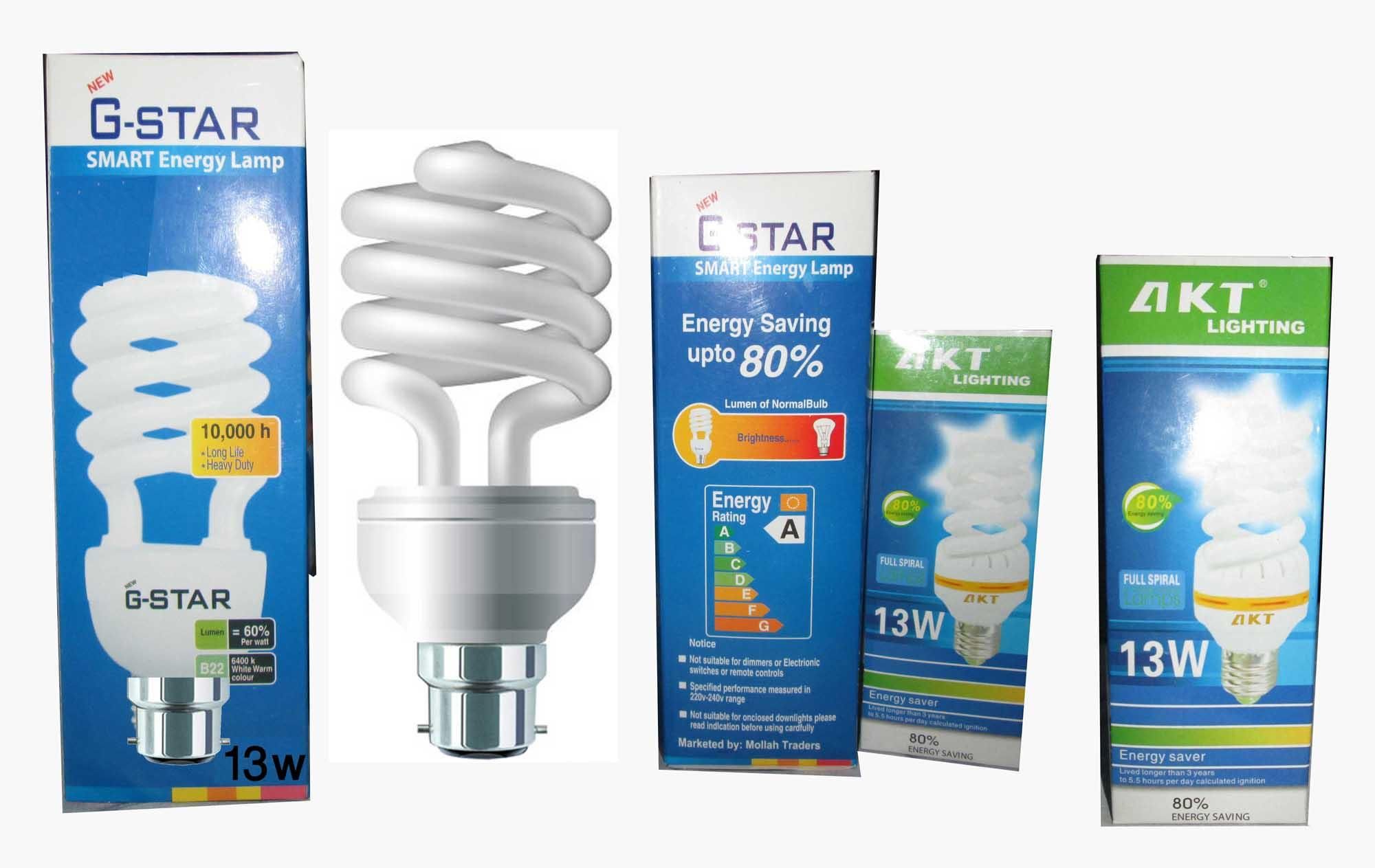 Energy Saving Light 13 WATT BULBS PLAIN SOCKET