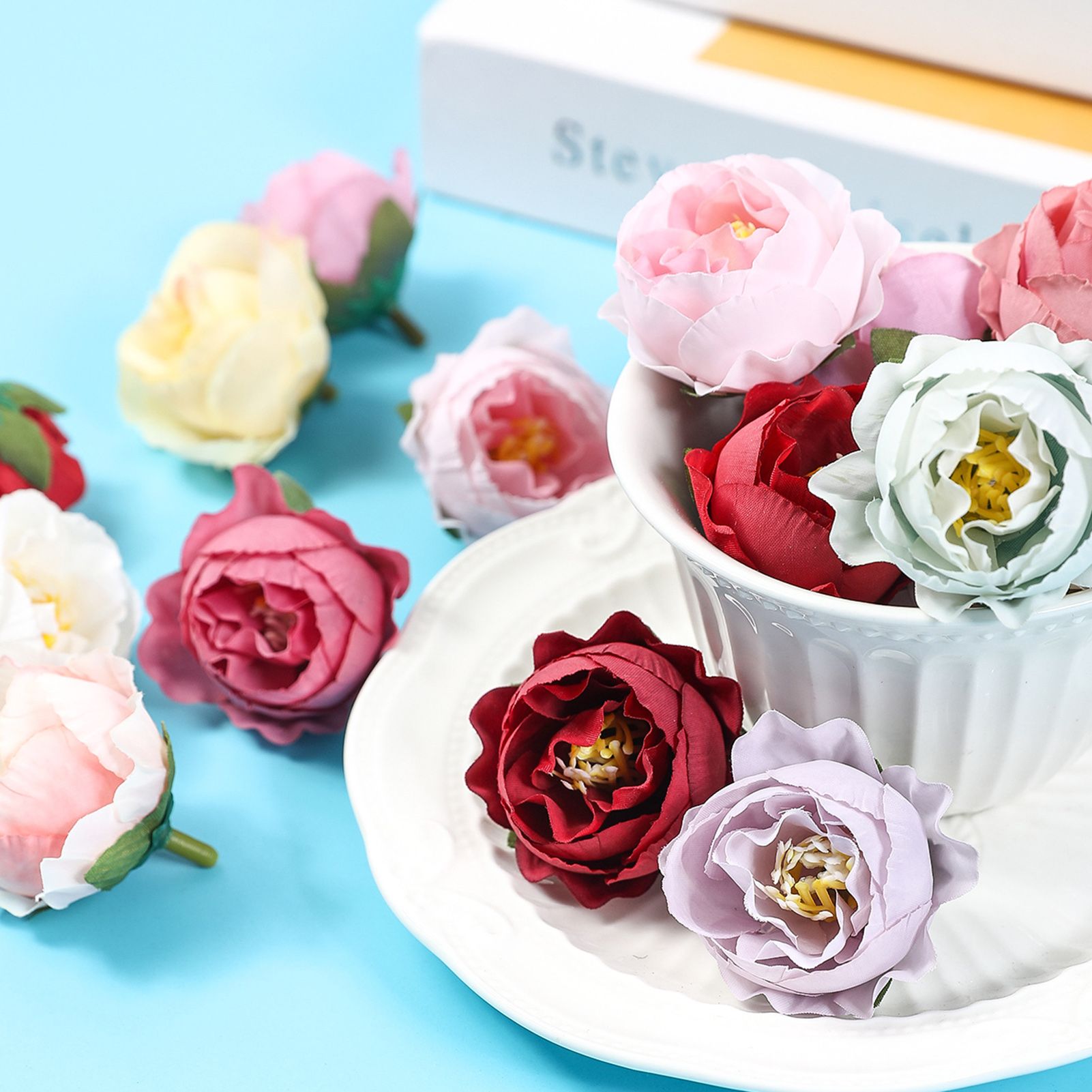 Artificial Flower Head No Withering Table Centerpieces Simulation Flower Head
