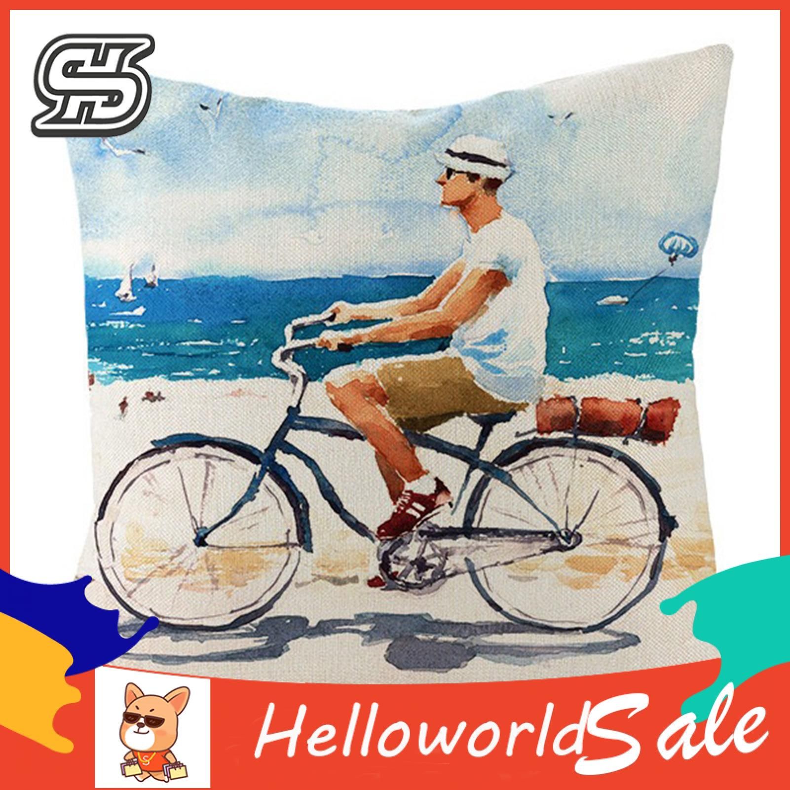 HelloWorld Cushion Cover Fade-resistant Closure Cushion Cover
