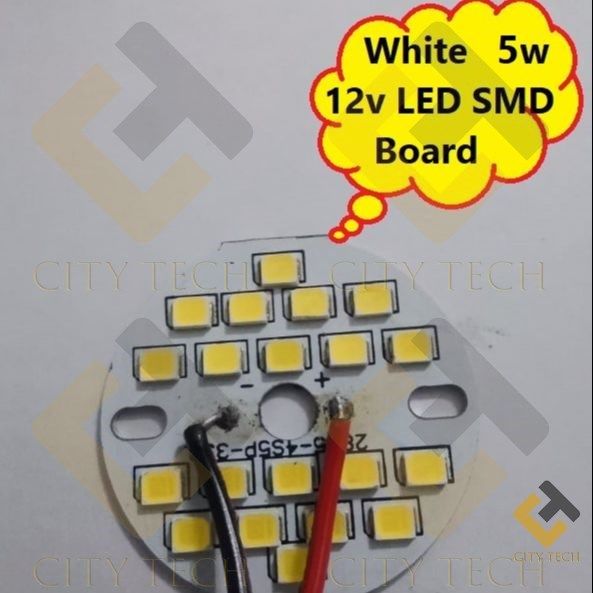 Top Quality DC 12v White 5W SMD LED Aluminum Board 5Watt For Office Home Exhibition Lighting Garden