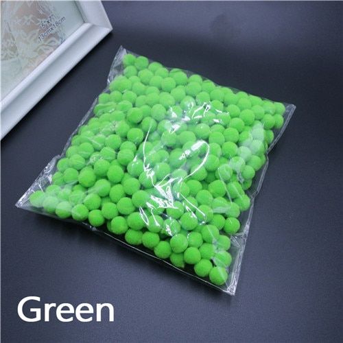 400pcs/Bag Wholesale Pompom Fur Ball Plush Ball Handmade Diy Material Early Learning Creative Handmade Wedding Party Home Deco