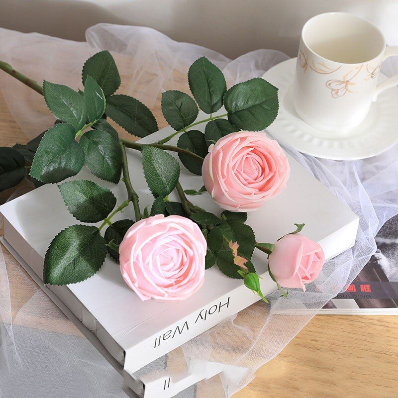 CHENCHENG 94 cm Artificial Flowers Simulation Rose Fake Flower Bouquet Living Room Dining Table Wedding Decoration Fall Gift