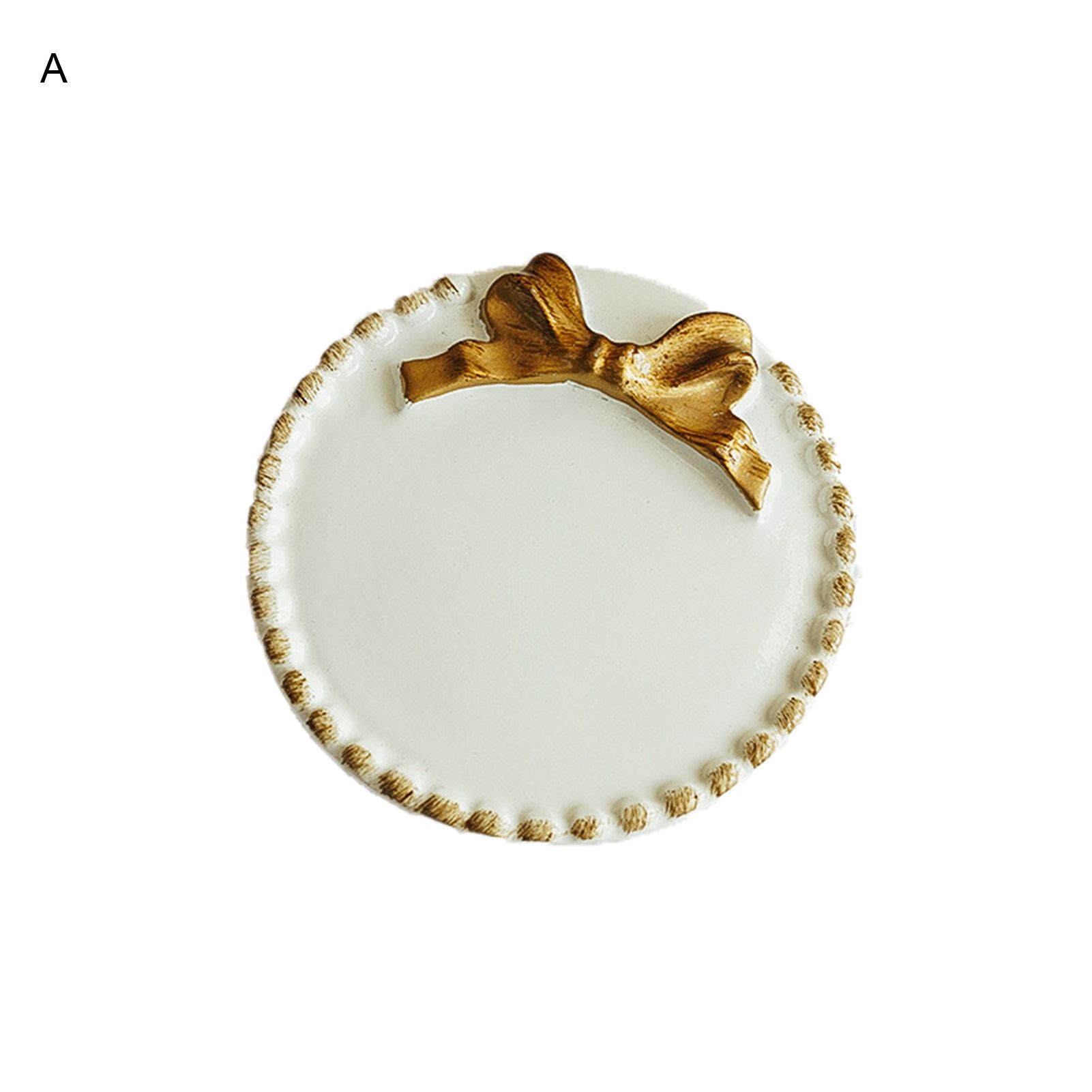 Candle Base Tray Durable Lovely Bowknot Decor Candle Holder Tray