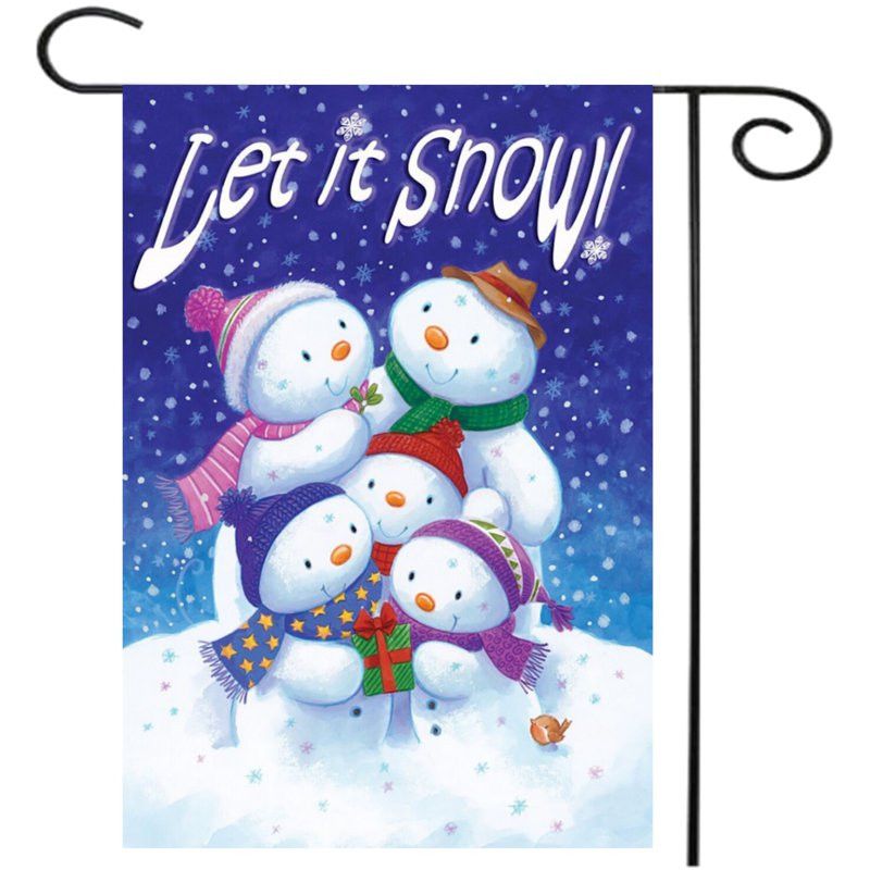 Decorate Your Life 12.5'' x 18'' Christmas Snow Winter Welcome House Garden Flag Yard Banner