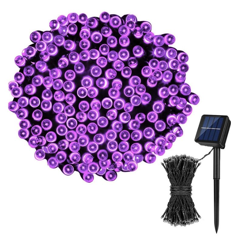 Green Wire Solar Power String Light Christmas Holiday Outdoor Decoration Fairy Lamp Luz Luces Navidad Solaire Lamparas Exterieur--Red--30Meter 300LED