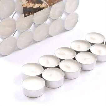 White Color and Tea Light candles ( 10 pis )
