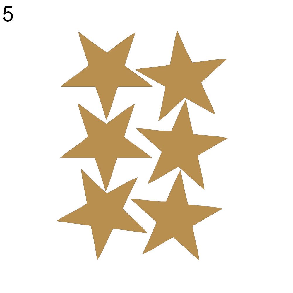 6/39Pcs Star Wall Sticker Kids Room Nursery Bedroom Removable Decal Home Decor