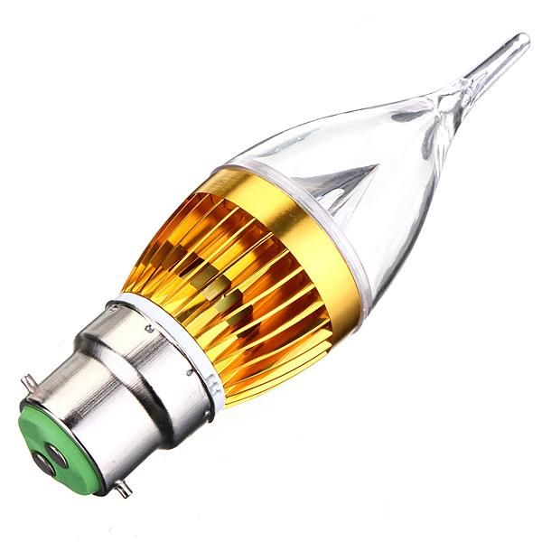 Dimmable E27 E14 E12 B22 4.5W 220V LED Chandelier Candle Light Bulb