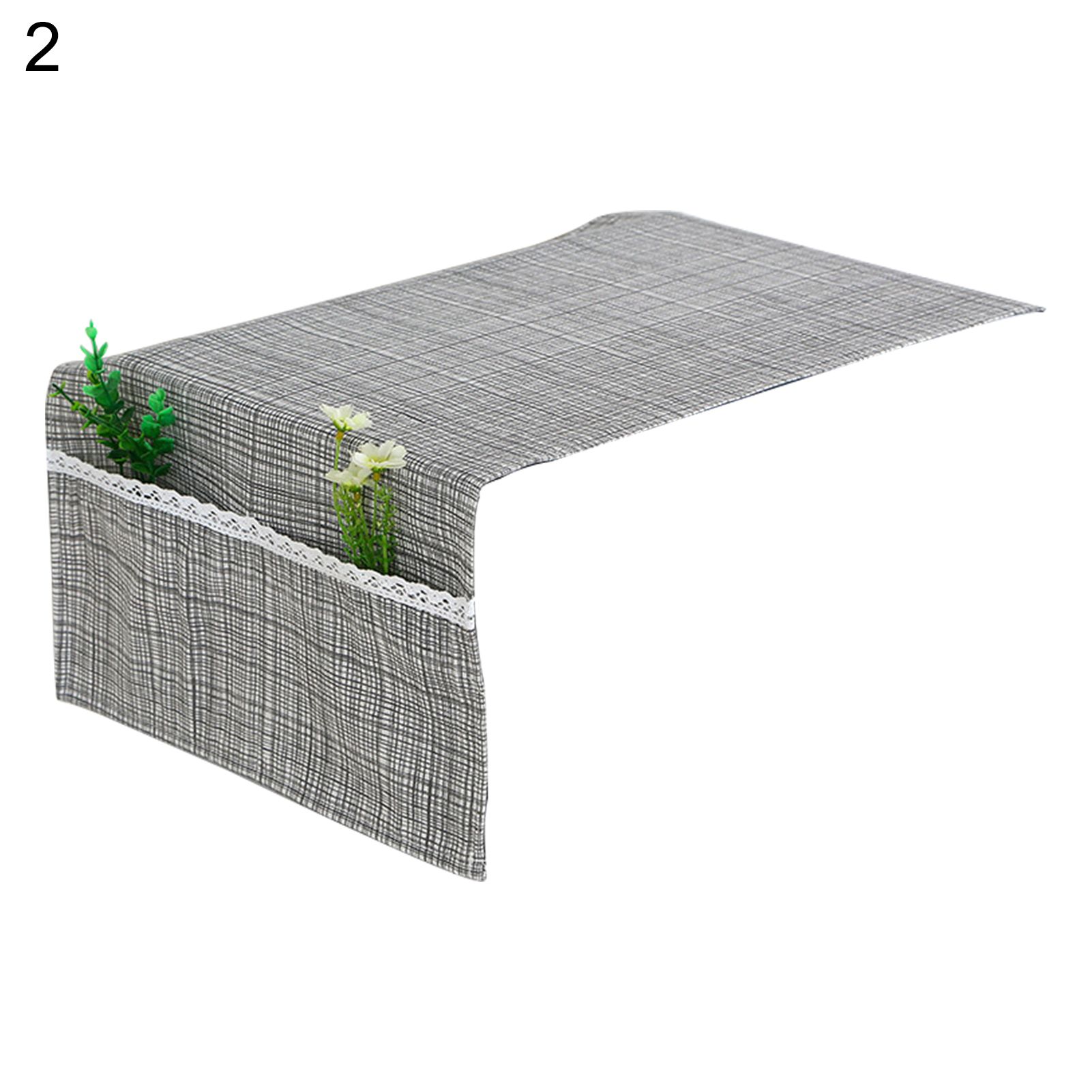 Microwave Oven Dust Cover with Side Pocket Machine Washable Microwave Protector
