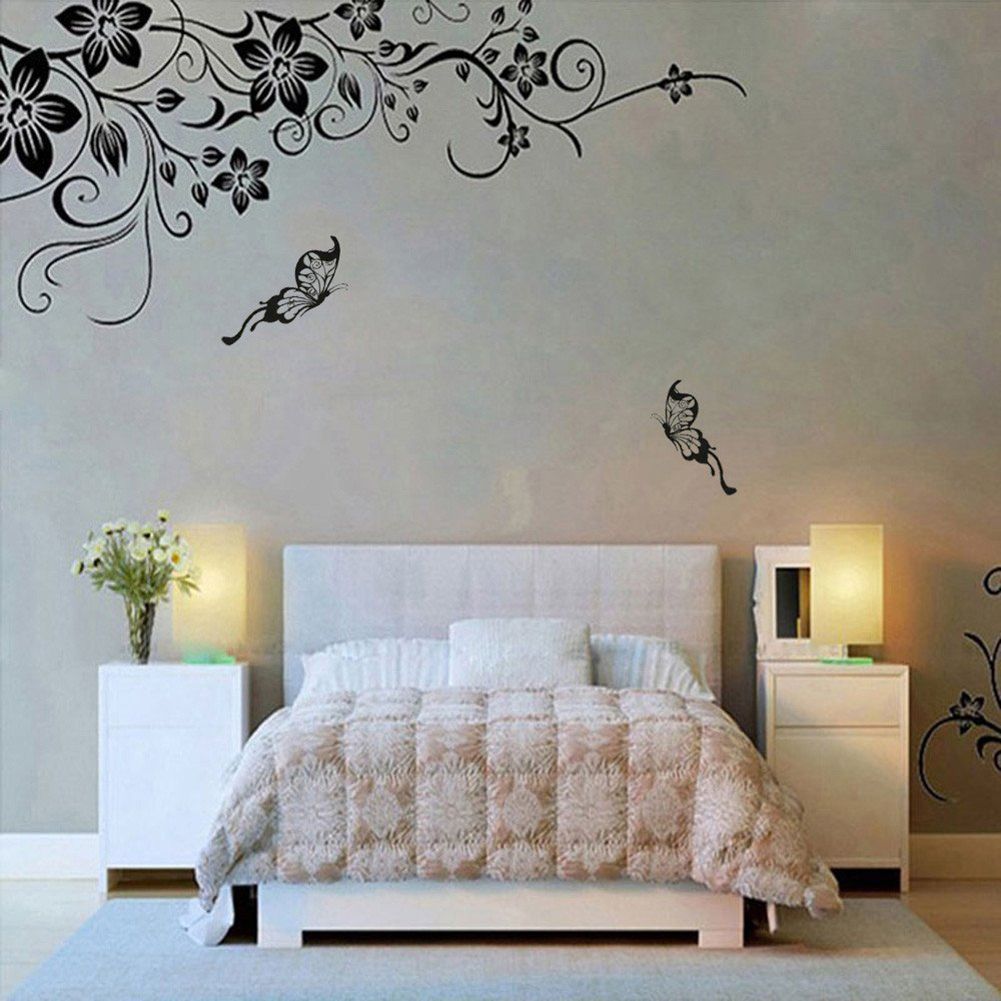 Waterproof Flower Wall Sticker Removable Mural Decal Home Art Room Decoration