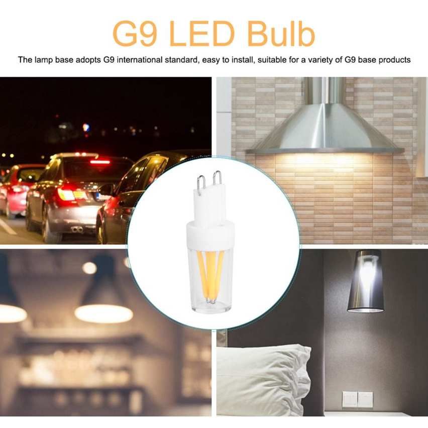 Light Bulb 10PCS G9 Base LED Bulbs 2W AC110V Bi-Pin for Chandelier Wall Lamp Home Lighting