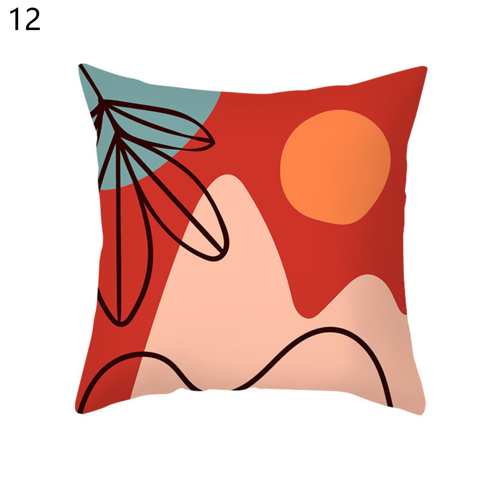 Throw low Cover Soft Touch Colorful Geometric Square Cushion Sofa lowcase