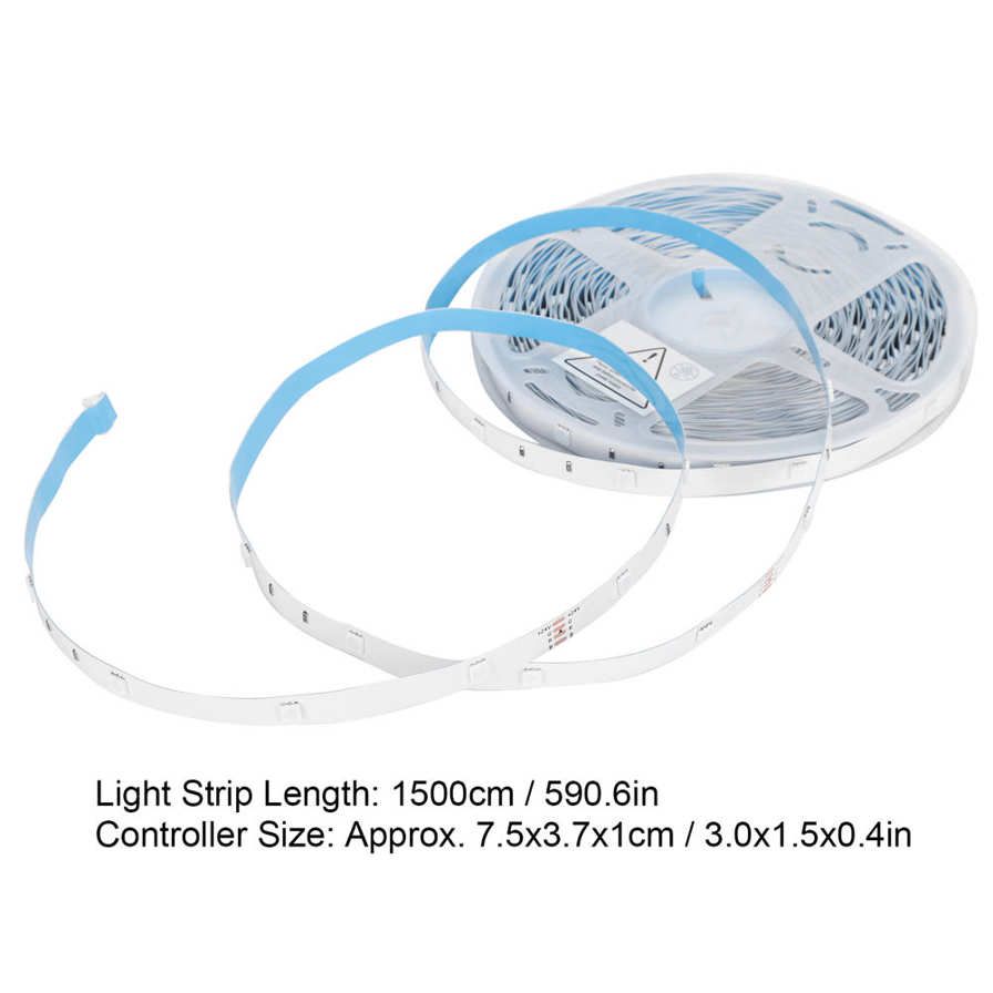 Chenmeng La 15m 5050 LED Strip Lights DIY Remote Music Induction Lamp Color Changing for Bedroom Bar KTV